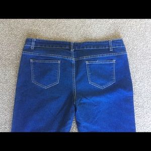 Dark Wash Blue Denim Skinny Jeans 